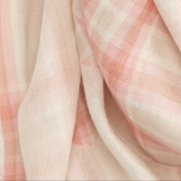 TORY BURCH LOGO BUDDY PLAID SCARF - Picture 2 of 5